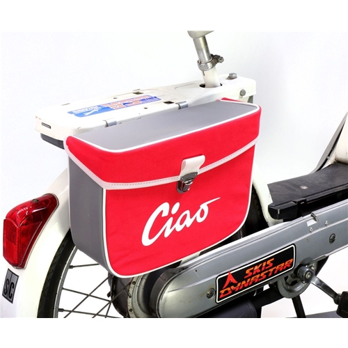 Sidoväska Moto-Nostra Röd/Grå (Piaggio Ciao), RINAB