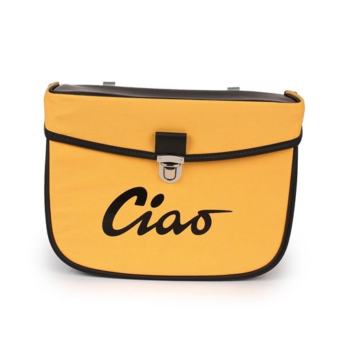 Sidoväska Moto-Nostra Gul/Svart (Piaggio Ciao), RINAB