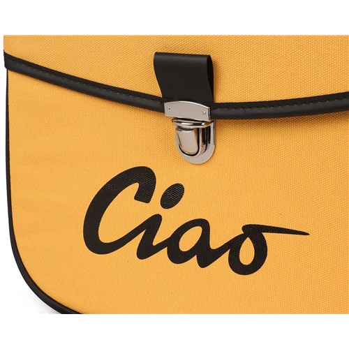 Sidoväska Moto-Nostra Gul/Svart (Piaggio Ciao), RINAB