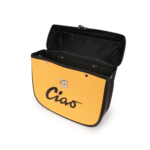 Sidoväska Moto-Nostra Gul/Svart (Piaggio Ciao), RINAB