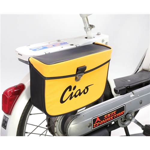 Sidoväska Moto-Nostra Gul/Svart (Piaggio Ciao), RINAB