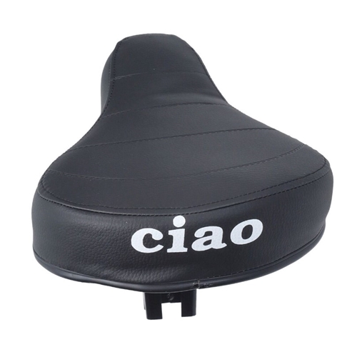 Sadel, svart m. tryck (Piaggio Ciao), RINAB