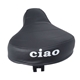 Sadel, svart m. tryck (Piaggio Ciao)