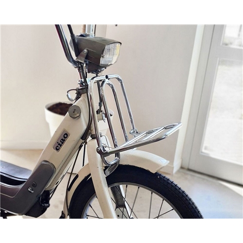 Pakethållare fram, krom (Piaggio Ciao PX/PXV) Moto-Nostra, RINAB