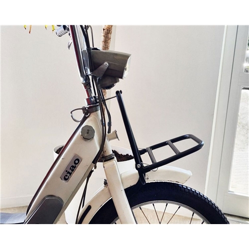 Pakethållare fram, svart (Piaggio Ciao PX/PXV) Moto-Nostra, RINAB