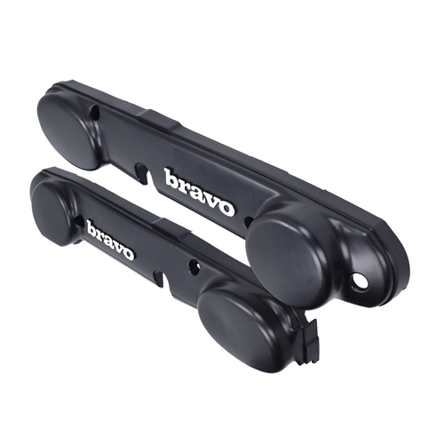 Sidokåpor, svart (Piaggio Bravo), RINAB