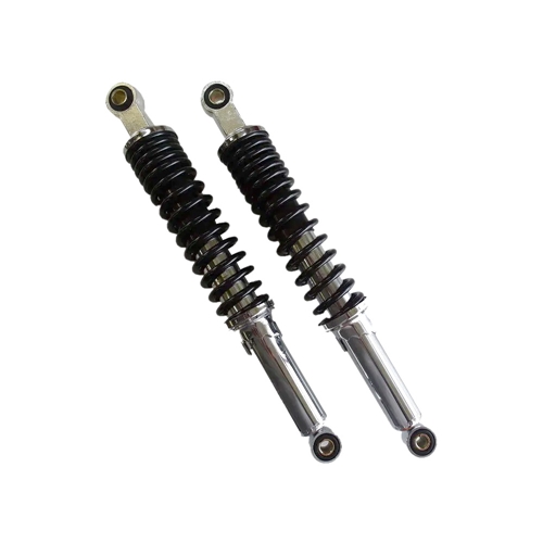 Stötdämpare 365mm/12mm/10mm, krom/svart (Honda MT50/MB50)