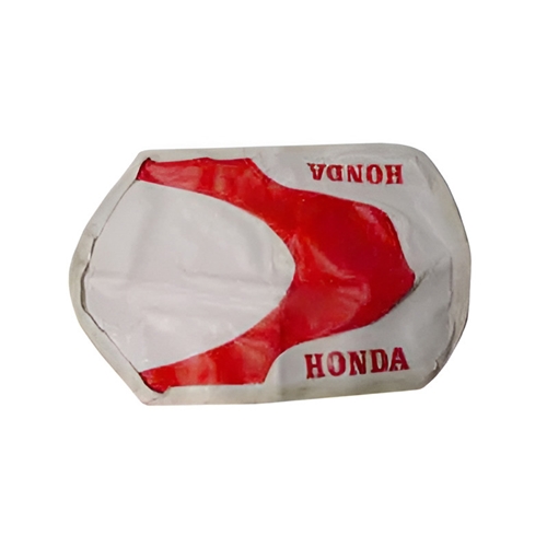 Sadelklädsel lång "buddyseat", röd/vit (Honda MB50)