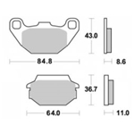 Bromsklossar standard (Kymco m.fl.)