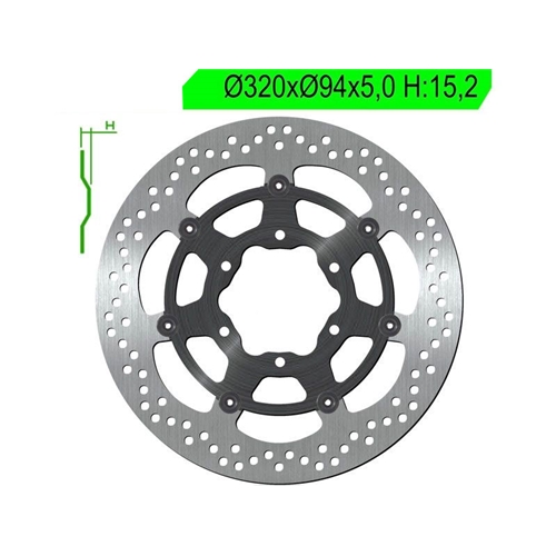 Bromsskiva (Honda CBR1000RR 09-11), reservdelar och tillbehör till moped, RINAB