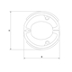 Bromsbackar 90x20mm (J1037)