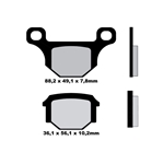 Bromsbelägg, standard (Aprilia, Derbi, Rieju)