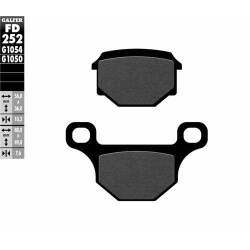 Bromsbelägg standard, Galfer (Aprilia, Derbi, Rieju)