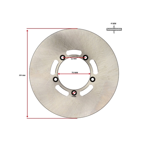 Bromsskiva, Kreidler RS/RMC, Reservdelar till moped, RINAB, moped, 