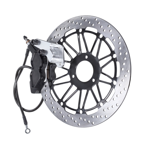 Komplett frambroms, skiva/bromsok/belägg (Honda MB50/MB80)