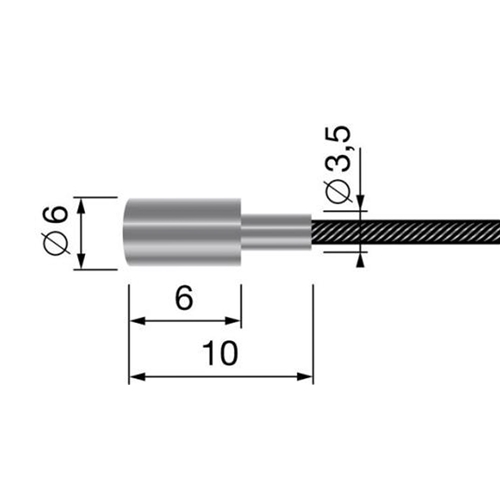 Innervajer Ø3.5mm L=2500mm, RINAB