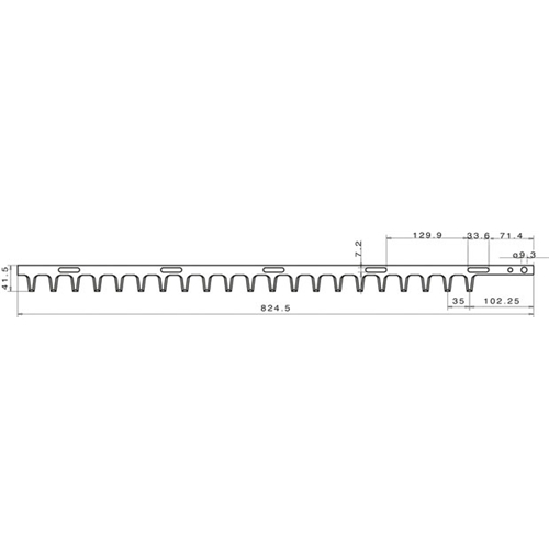 Häcksaxkniv 824 mm TANAKA THT-262 Yttre, RINAB