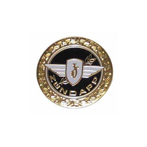 Tankemblem, svart Ø64mm (Zündapp 1968-74), Reservdelar till moped, RINAB, moped, 