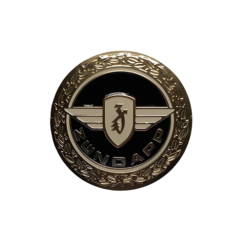 Tankemblem, svart Ø64mm (Zündapp 1975-76), Reservdelar till moped, RINAB, moped, 