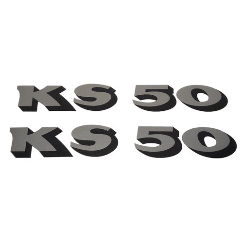 Sidokåpsdekaler, sats "KS50" (Zündapp), Reservdelar till moped, RINAB, moped, 