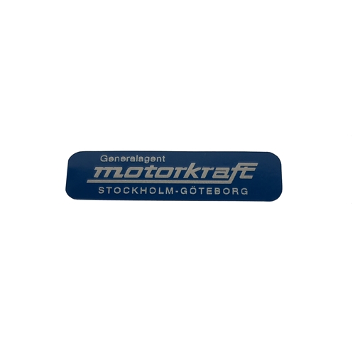 Dekal "Motorkraft" 1967-, Reservdelar till moped, RINAB, moped, 