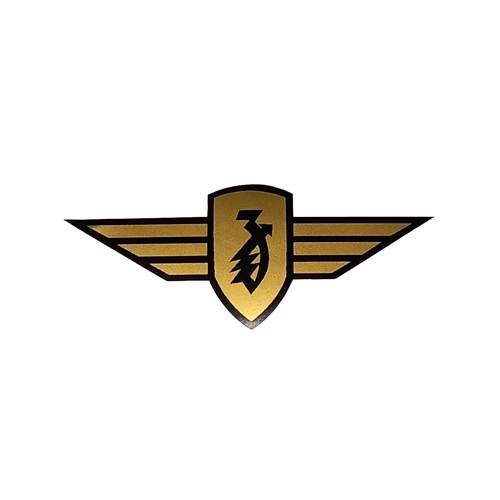 Framskärmsdekal, guld - 60mm (Zündapp), Reservdelar till moped, RINAB, moped, 