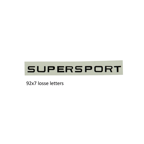 Tankdekal "Supersport" svart (Zündapp 1968-74), Reservdelar till moped, RINAB, moped, 