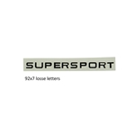 Tankdekal "Supersport" svart (Zündapp 1968-74)