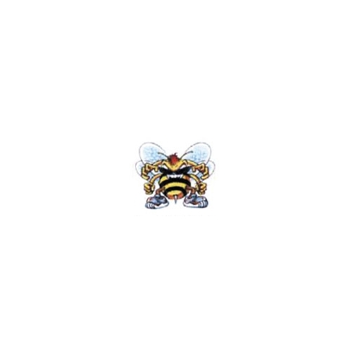 Dekal Angry Bee