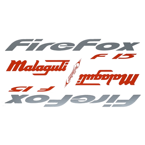 Dekalsats (Malaguti Firefox F15), RINAB, moped, scooter, tillbehör, reservdelar