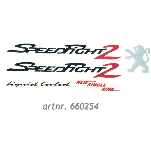Dekalsats (Peugeot Speedfight 2), reservdelar scooter, RINAB