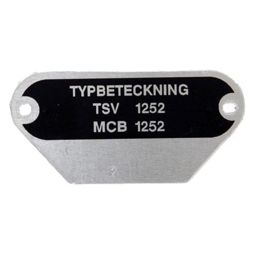 Typdekal (MCB 1252) RINAB, reservdelar till moped, 