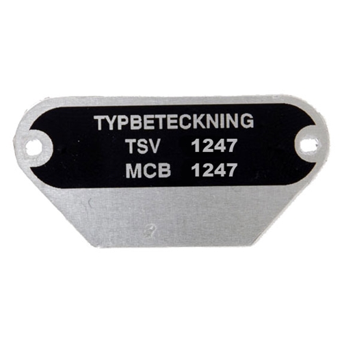 Typdekal (MCB 1247) RINAB, reservdelar till moped, 