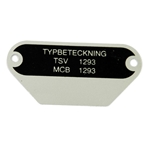 Typskylt (MCB 1293)