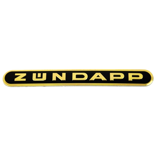 Tankemblem svart/guld (Zündapp), Reservdelar till moped, RINAB, moped, 