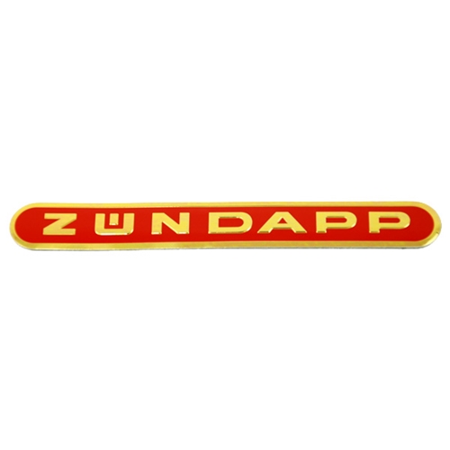 Tankemblem röd/guld (Zundapp), Reservdelar till moped, RINAB, moped, 