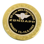 Tankemblem, svart Ø64mm Monza/"Weltrecord" (Zündapp 1966-67)