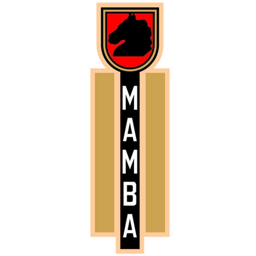 Dekal nedan tankdekal (Mustang Mamba), reservdelar och tillbehör till moped, RINAB