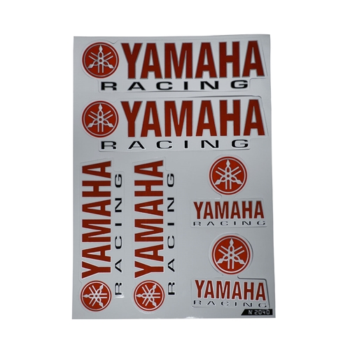 Dekalsats YAMAHA (Röd/Svart text), reservdelar och tillbehör, RINAB