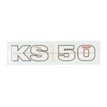 Dekal "KS50" vit/svart (Zündapp)