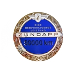 Emblem Zündapp 50.000km, jubileums blå