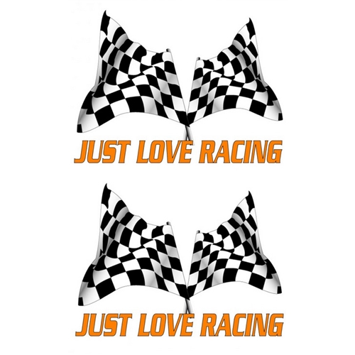 Dekalsats "Love Racing", dekaler, RINAB