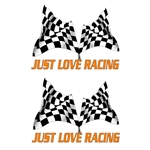 Dekalsats "Love Racing"
