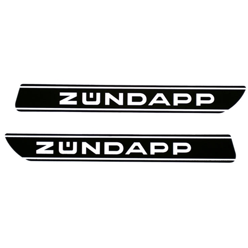 Tankdekaler Svart/Vit (Zündapp 1977-79), Reservdelar till moped, RINAB, moped, 