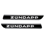 Tankdekaler Svart/Vit (Zündapp 1977-79)