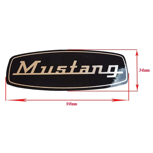 Dekal Silver, "Mustang", Reservdelar till moped, RINAB, moped, 