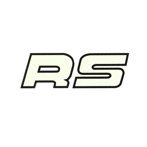 Dekal Kreidler "RS", vit, Reservdelar till moped, RINAB, moped, 