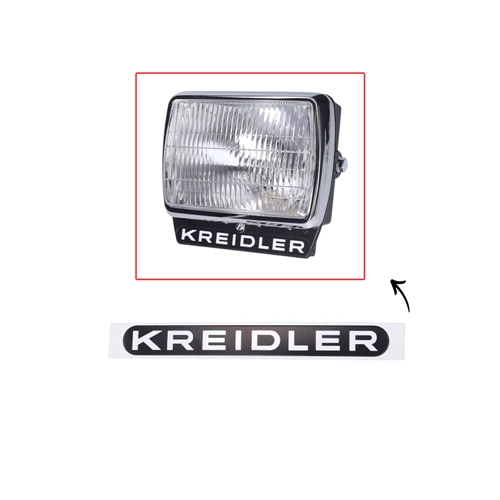 Dekal strålkastare, Kreidler, Reservdelar till moped, RINAB, moped, 