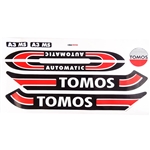 Dekalsats, Tomos A3 Automatic/Standard, svart/röd/vit