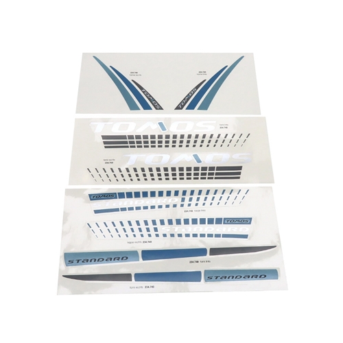 Dekalsats, Tomos Standard, svart/blå